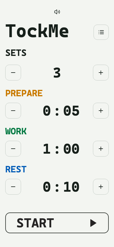 TockMe running on an iPhone